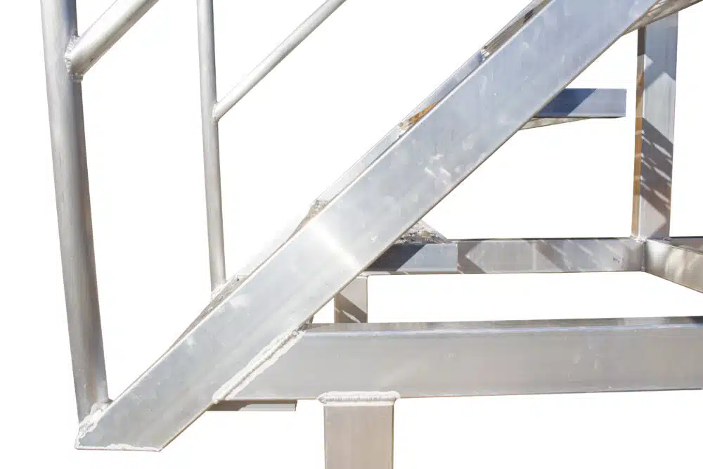 6 step aluminium safety access platform, steps