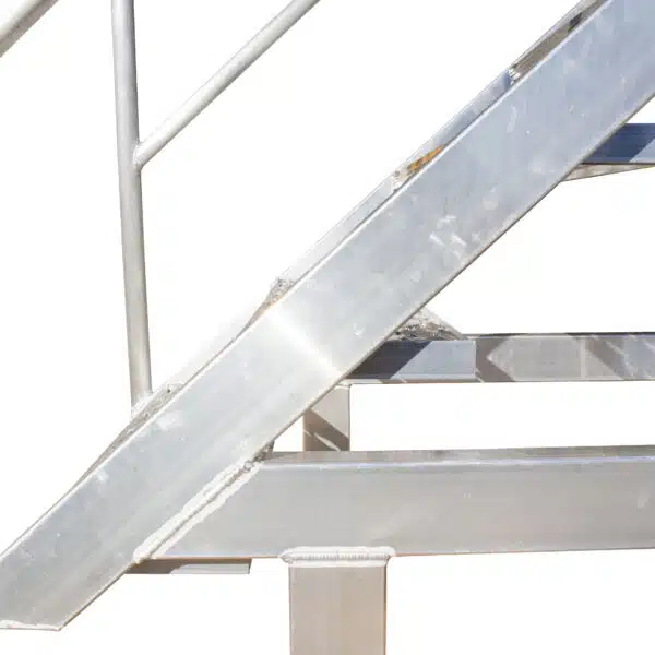 6 step aluminium safety access platform, steps