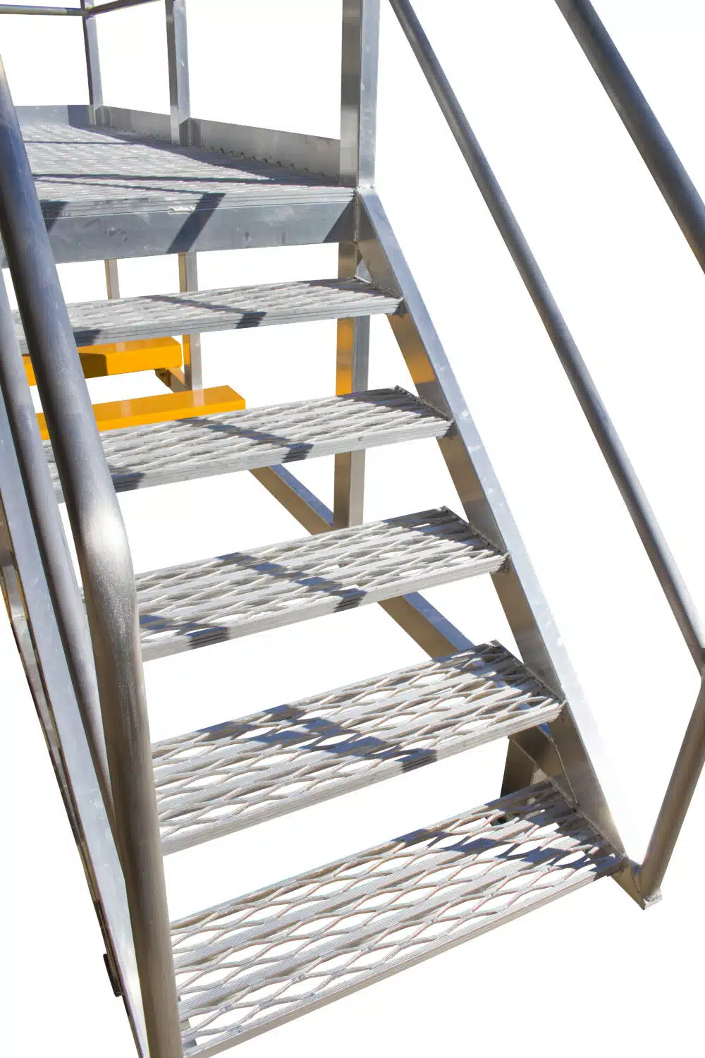 6 step aluminium safety access platform steps