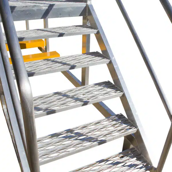 6 step aluminium safety access platform steps