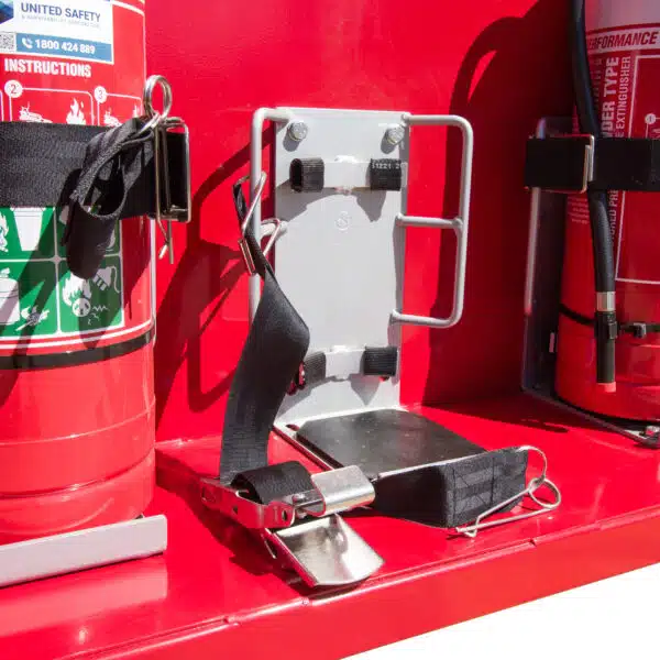 Hot Work Fire Extinguisher Station, extinguisher holder detail